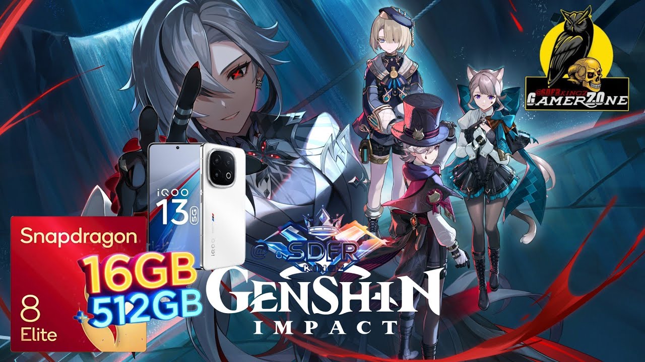 Genshin impact IQOO 13 High Graphics Gameplay snapdragon 8 Elite Gameplay