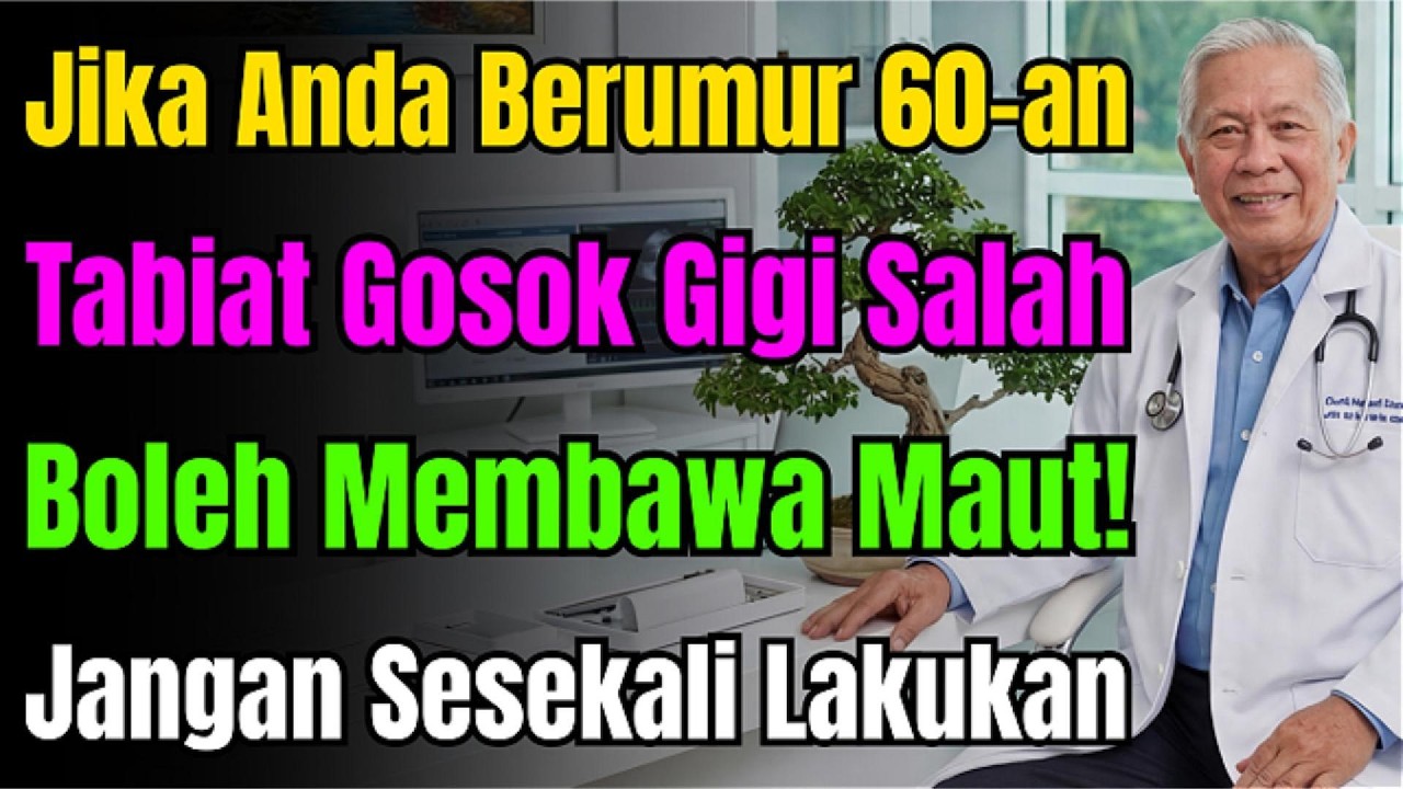 Tabiat Memberus Gigi Yang Salah Ini Sebenarnya Memendekkan Umur! Wajib Dielak Oleh Usia 60an Ke Atas