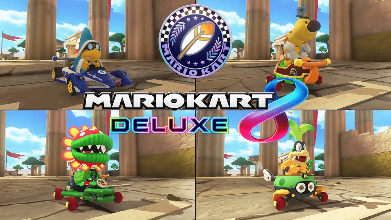 Mario Kart 8 Deluxe 4 Player Coop Feather Cup Nintendo Switch Gameplay