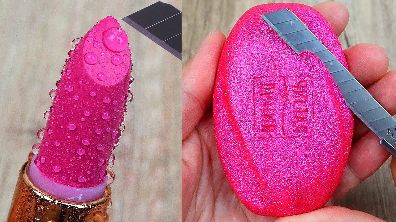Relaxing Soap Carving ASMR. Satisfying Soap and lipstick cutting. Corte de jabón - 236