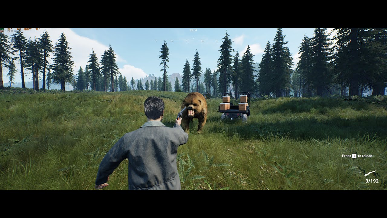 Ranch Simulator Hunting Guide, route from ranch to burger restaurant and back to ranch