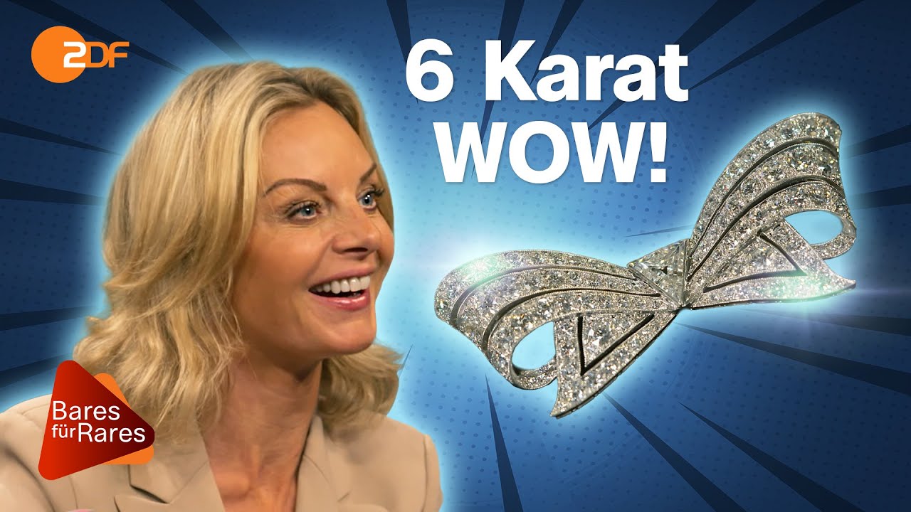 Perfektion in Platin: Brillante Schleifenbrosche ist ganz hohe Goldschmiedekunst! | Bares für Rares
