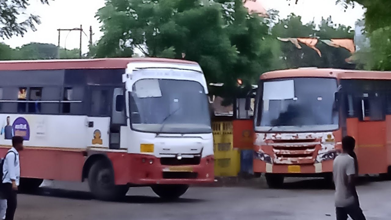 Village bus stand old & new buses