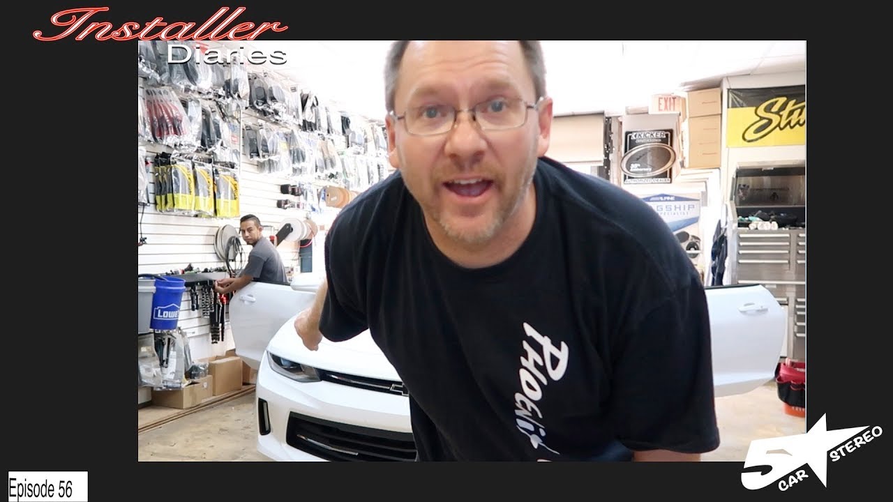 Is that a 2017 Camaro in for a new stereo, why yes it is!! Installer Diaries 56