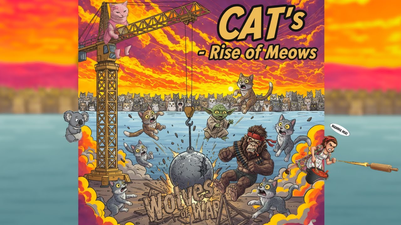 CAT vs WOLF: Tasty SMASHES MonkeyKingRambo & Yogi in Reservoir Raid!