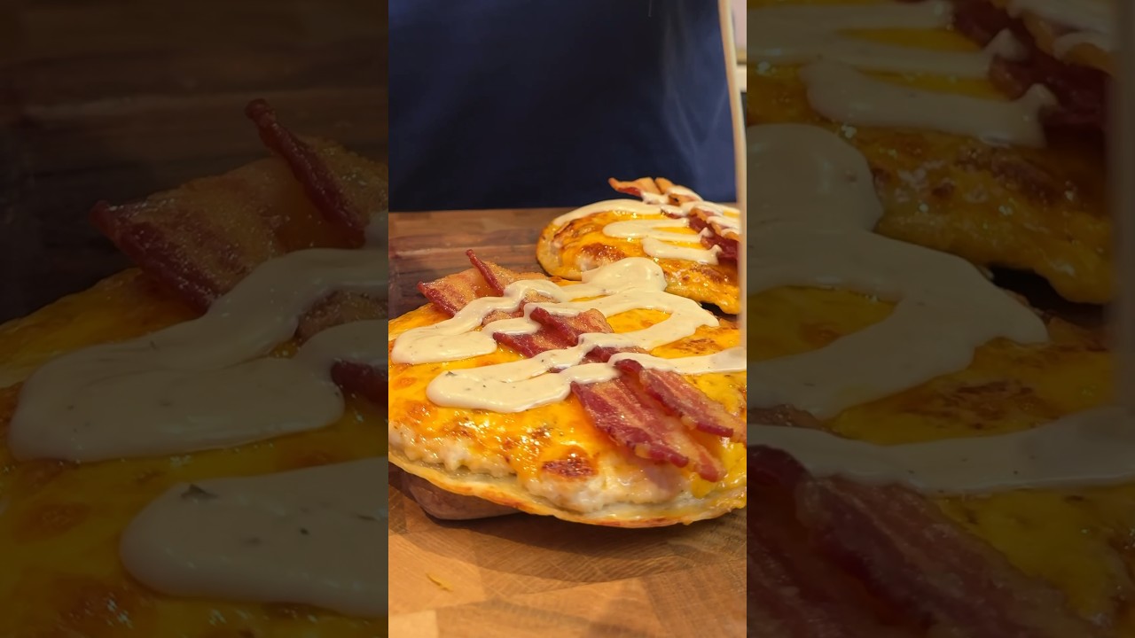 Chicken Bacon Ranch Smashed Tacos