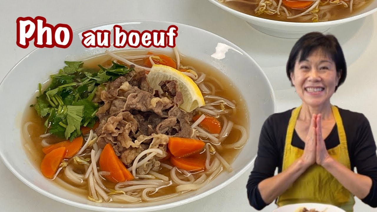 Pho au bœuf et pates de riz à ma façon - Kumiko Recette