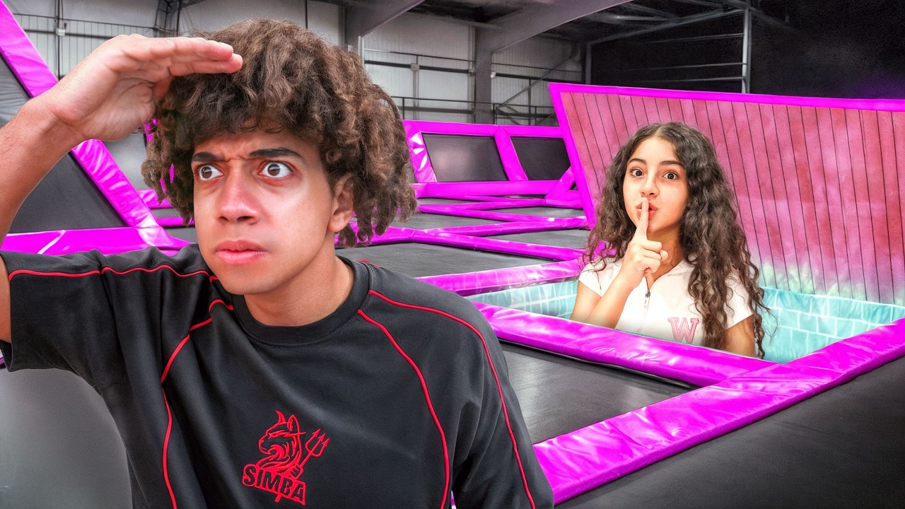 اكبر لعبه غميضه فى مدينه الالعاب | EXTREME HIDE AND SEEK!!
