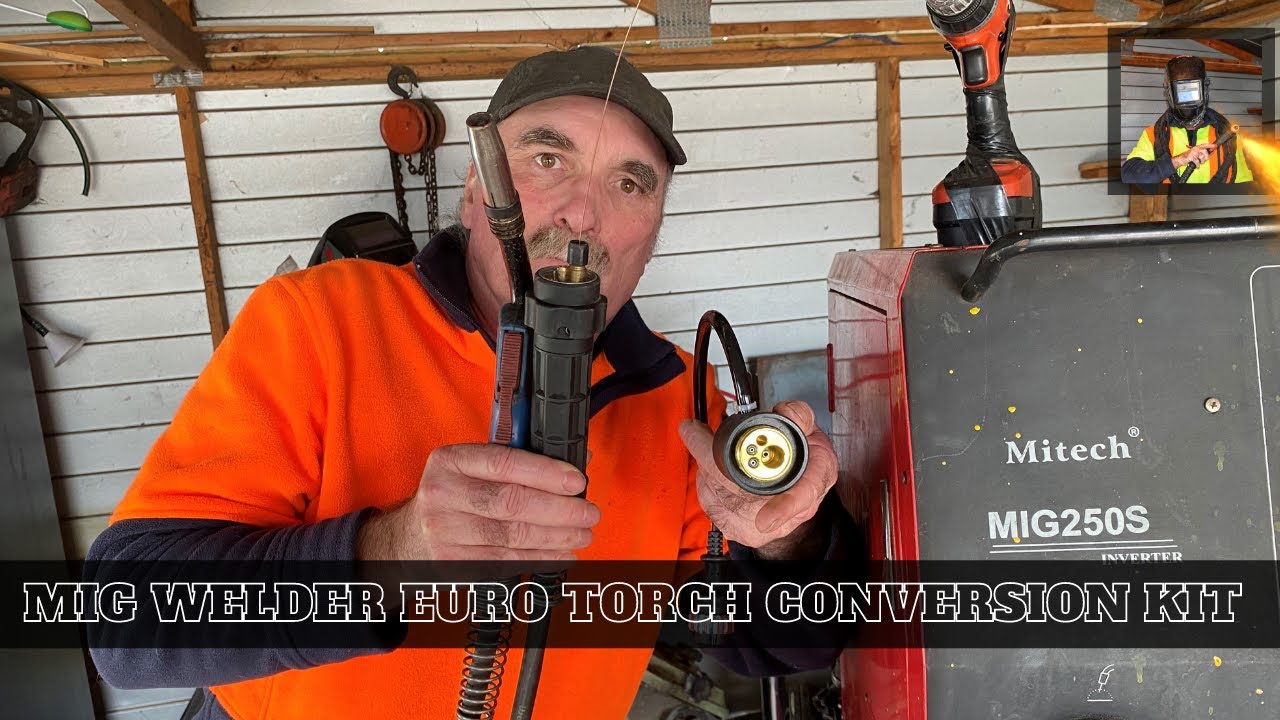 Mig Welder Euro Torch Conversion kit / Euro Torch Connector