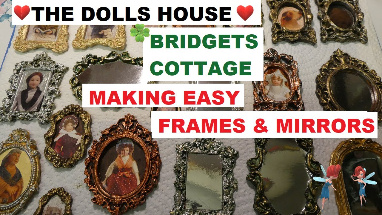 BRIDGETS COTTAGE INSIDE TOUR OF ROOMS & MAKING FRAMES WITH AIR DRY CLAY