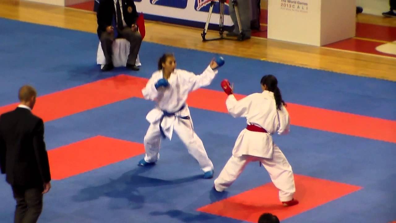 Juegos Mundiales Cali 2013 Karate Do Femenino Kumite Egipto vs Colombia