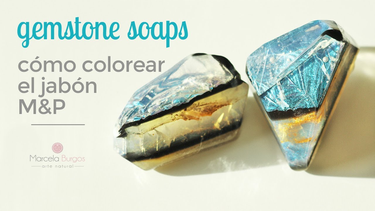 Cómo colorear el JABÓN de GLICERINA - How to dye melt and pour soap