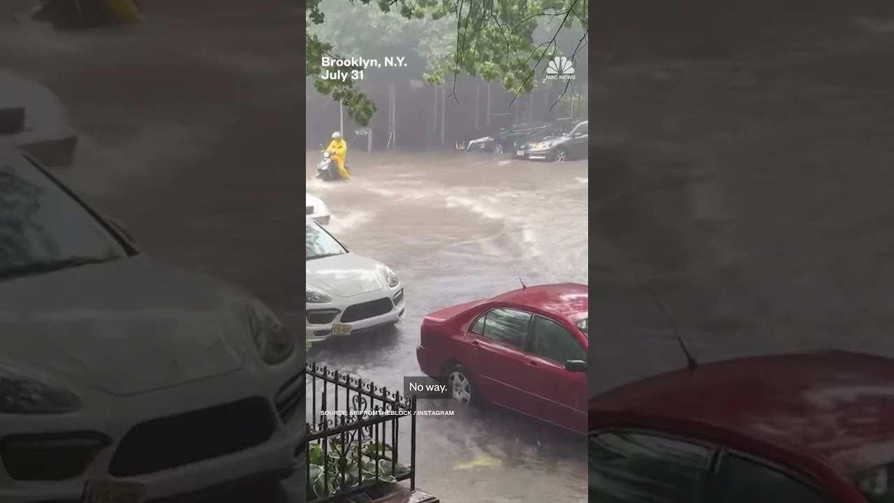 New York slammed with heavy rain and flooding