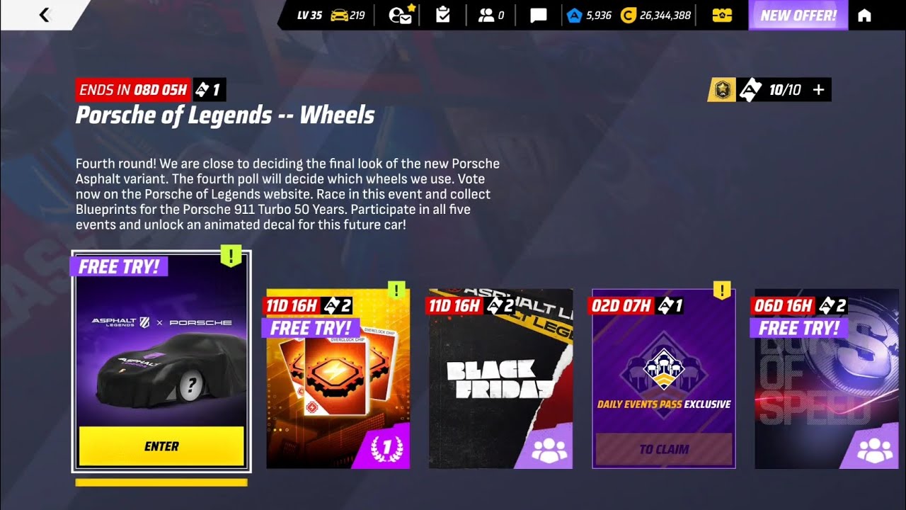 ASPHALT LEGENDS UNITE! PORSCHE OF LEGENDS --WHEELS! #gameplay #gaming #racegame #asphaltlegendsunite