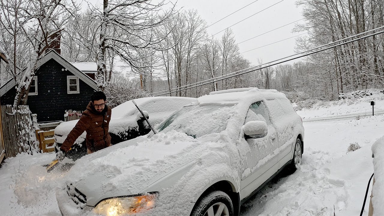 Rotina de Inverno em NY | Limpando muita neve e dando um rolê de domingo com a Nicole