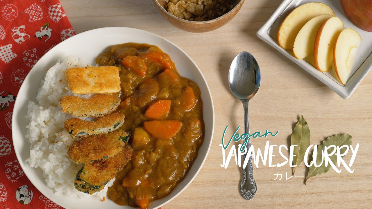 Vegan JAPANESE CURRY カレー with katsu(veggie) toppings