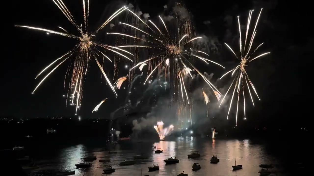Ischia, festa di S.Anna: i fuochi a mare