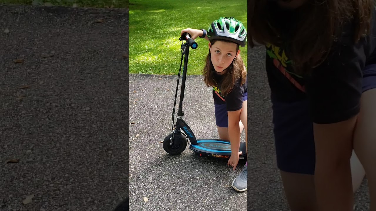 How to use the Razor Power Core E100 electric scooter!!