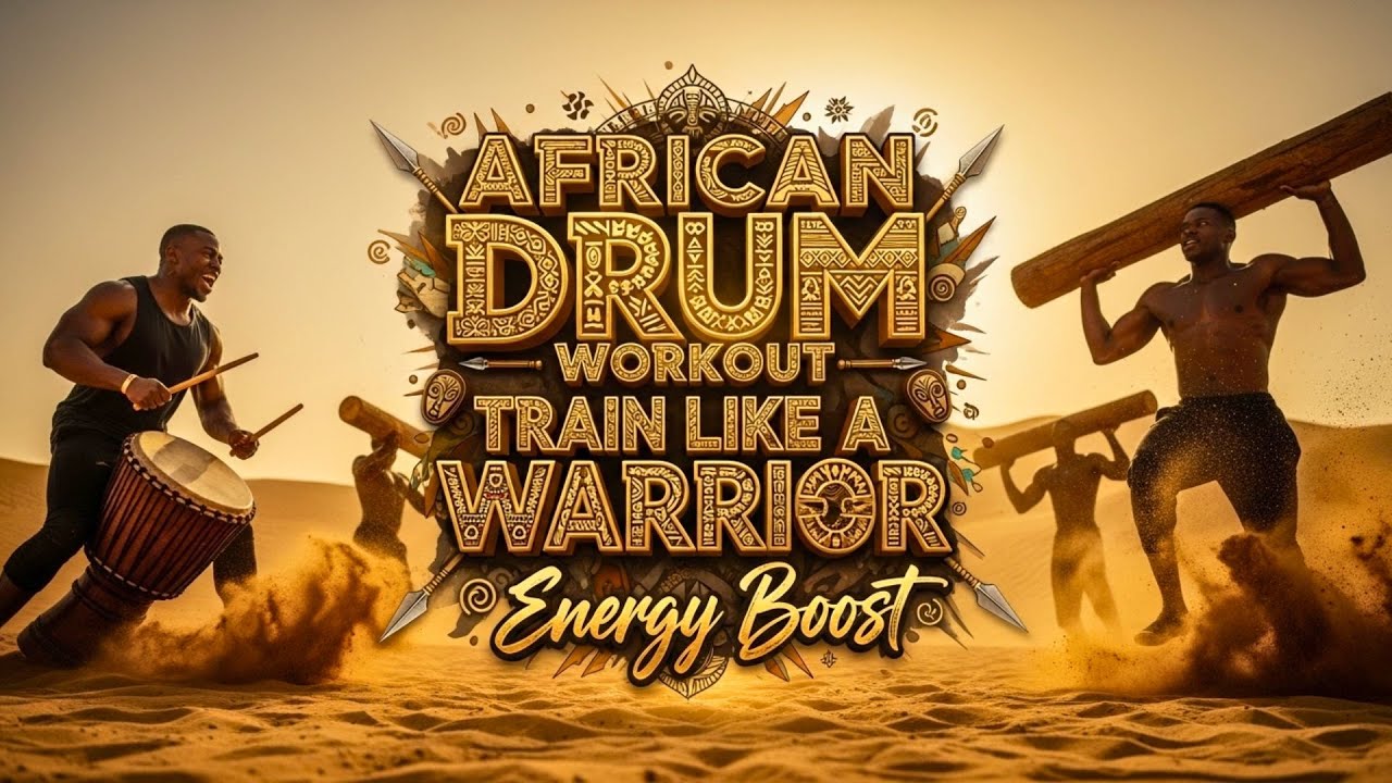 💪 African Drum Workout Energy | Train Like a Warrior
