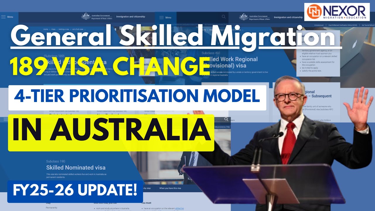 Migration News Australia | 189 Visa 4-Tier Prioritisation Model | Australia PR Update