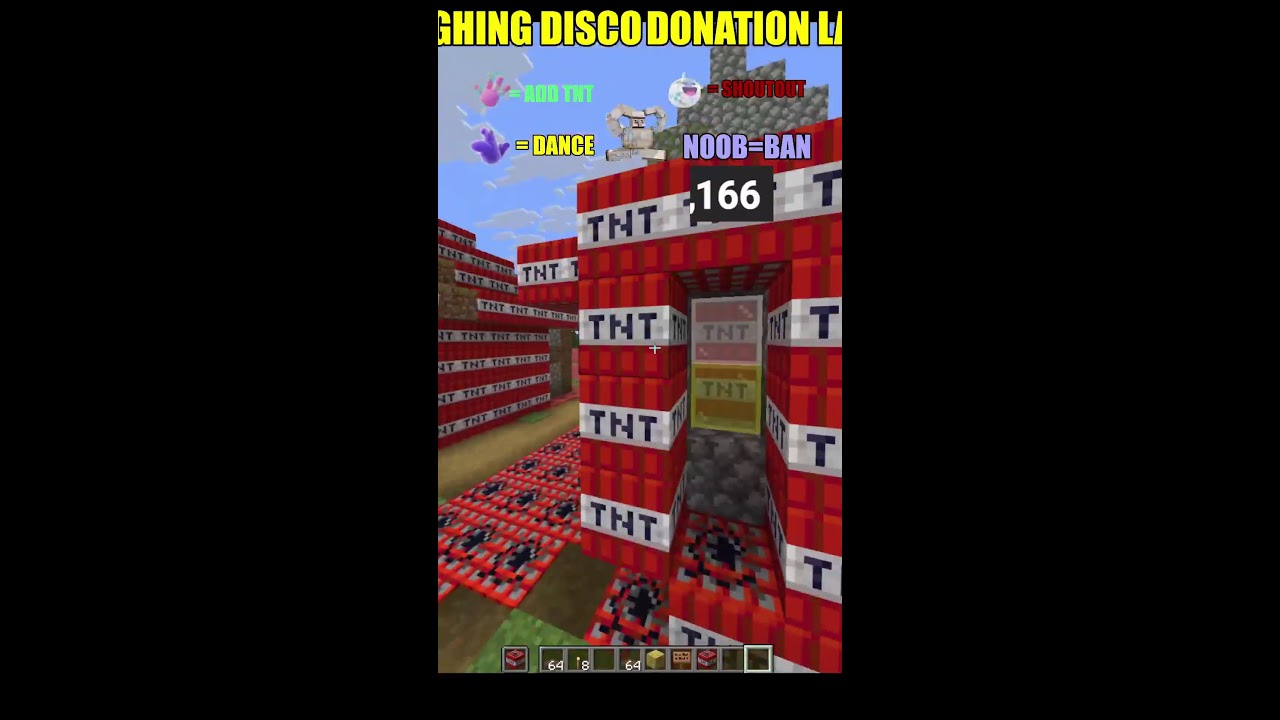 Minecraft TNT Village #shortlive