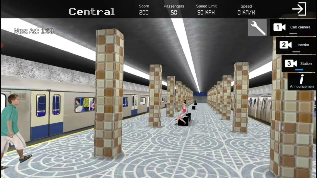 AG Subway Simulator Unlimited: Central Line (D Line) from 38th Street to Central Park