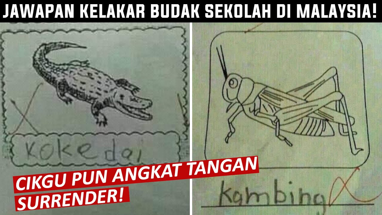 Haha! 35 Jawapan Budak Sekolah Yang Lawak Dan Kelakar Di Malaysia
