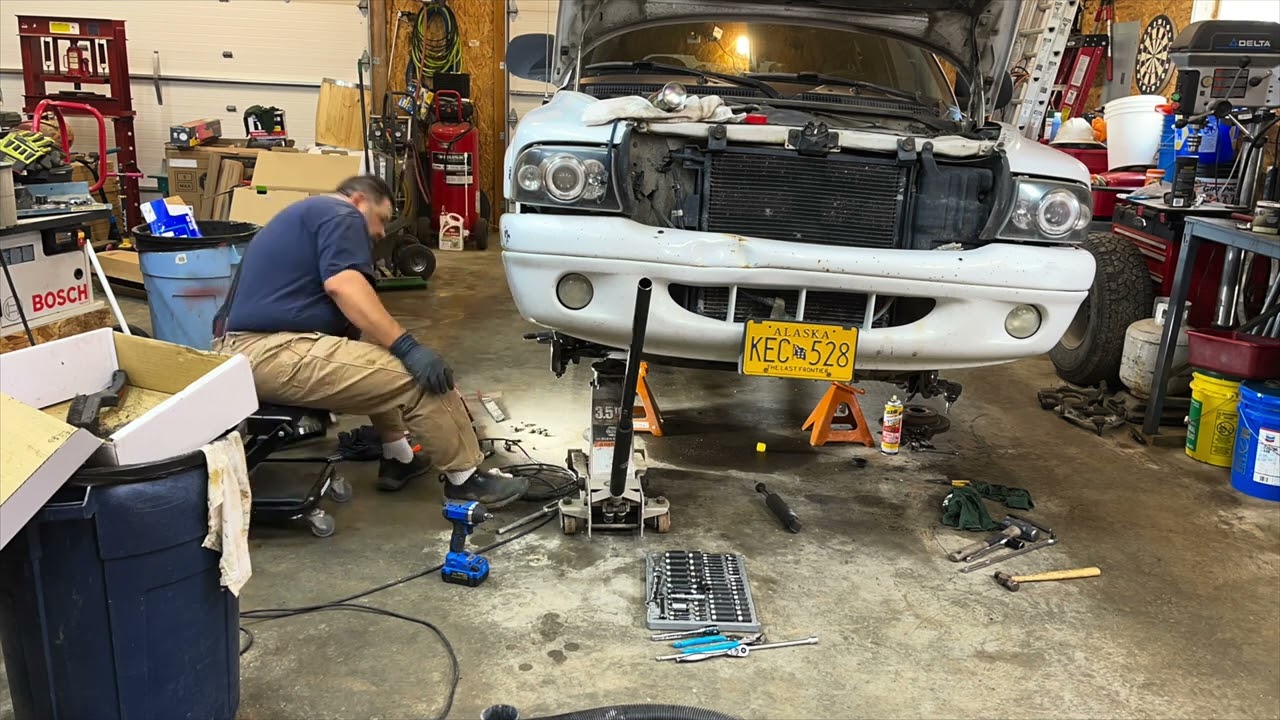 Replacing the front suspension on a 1999 Dodge Durango - part 2
