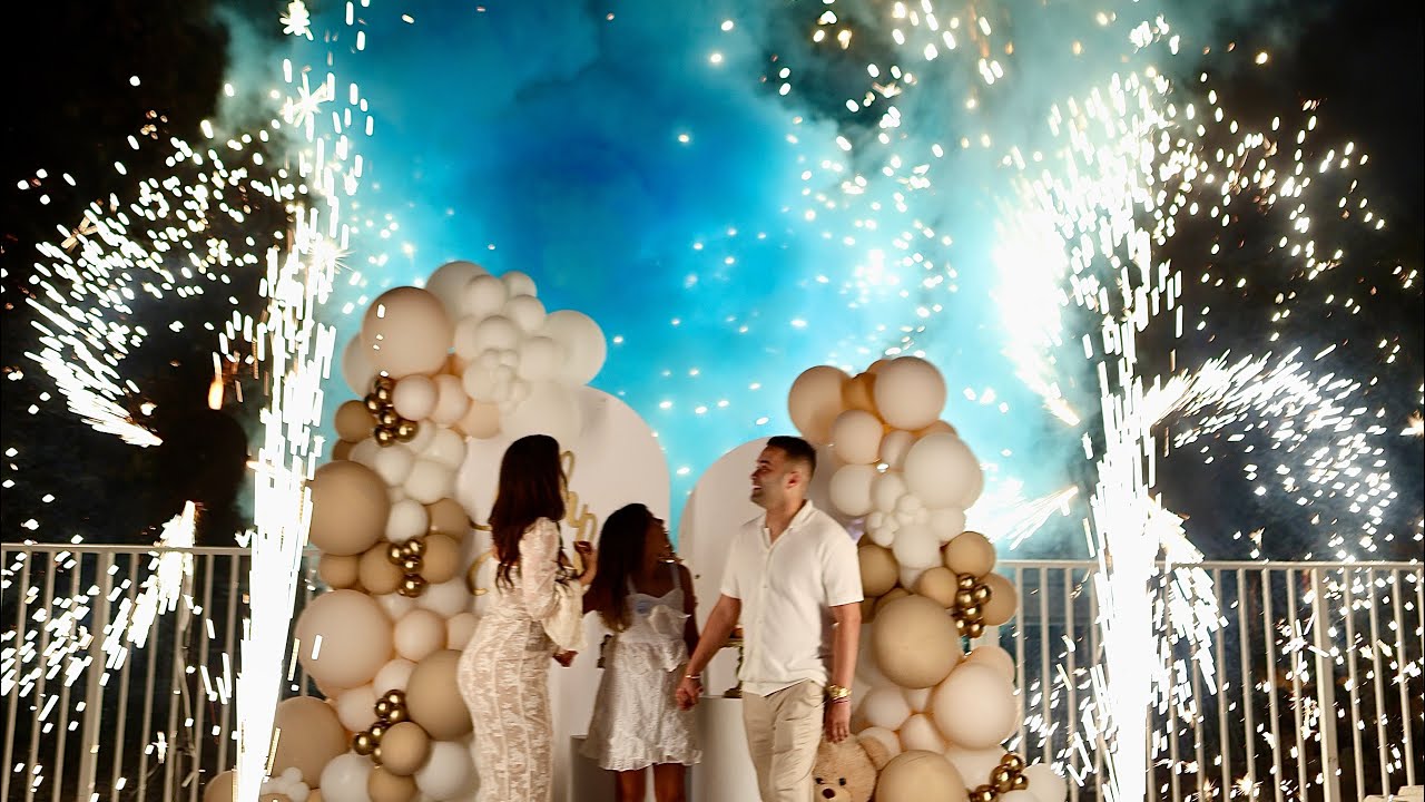 Amazing fireworks gender reveal show.✨