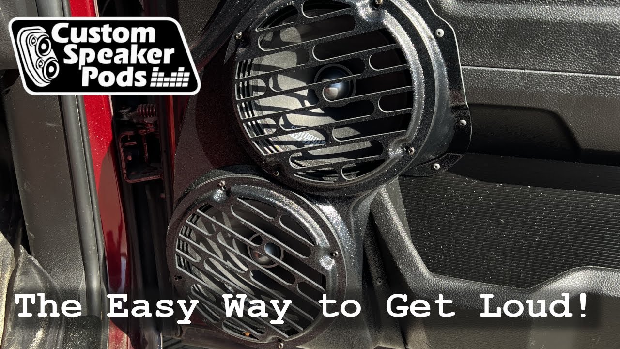 Custom Car Stereo Installation Made Easy with Custom Speaker Pods.