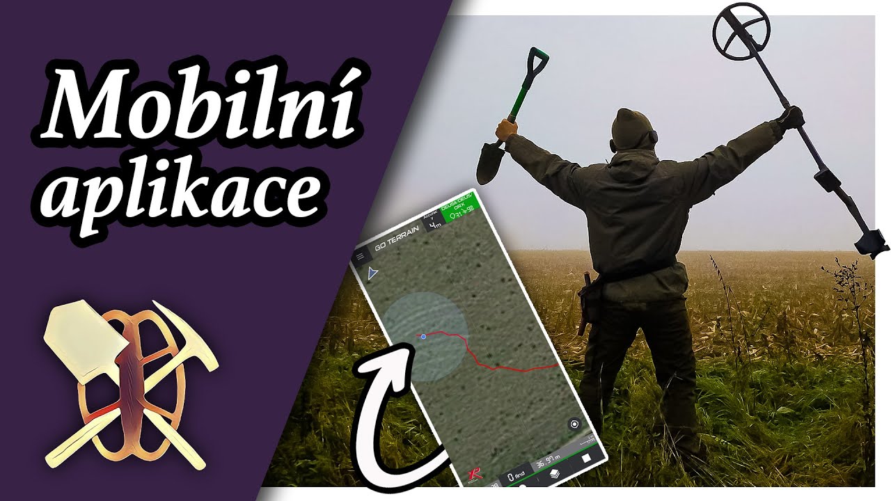 🗺️ Mapy v mobilu a nálezy z doby bronzové s detektorem kovů | XP GO TERRAIN