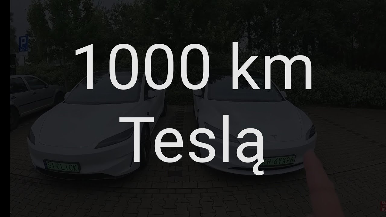 Trasa 1000 km Teslą 3