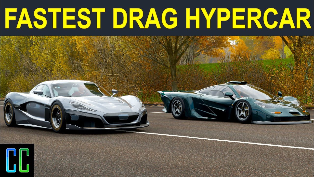 FASTEST DRAG HYPERCAR (Rimac C_Two) vs. McLaren F1 GT - Forza Horizon 4 Drag Race