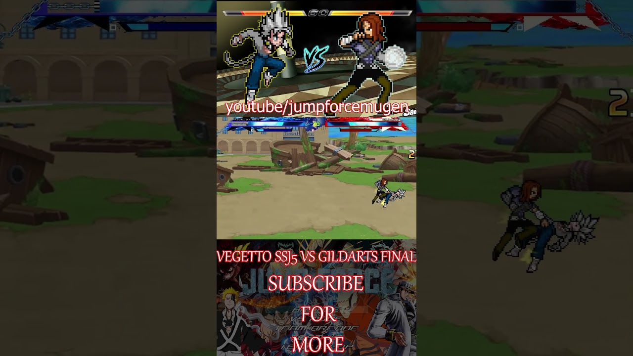 VEGETTO SSJ5 VS GILDARTS FINAL #mugengameplay #anime #naruto