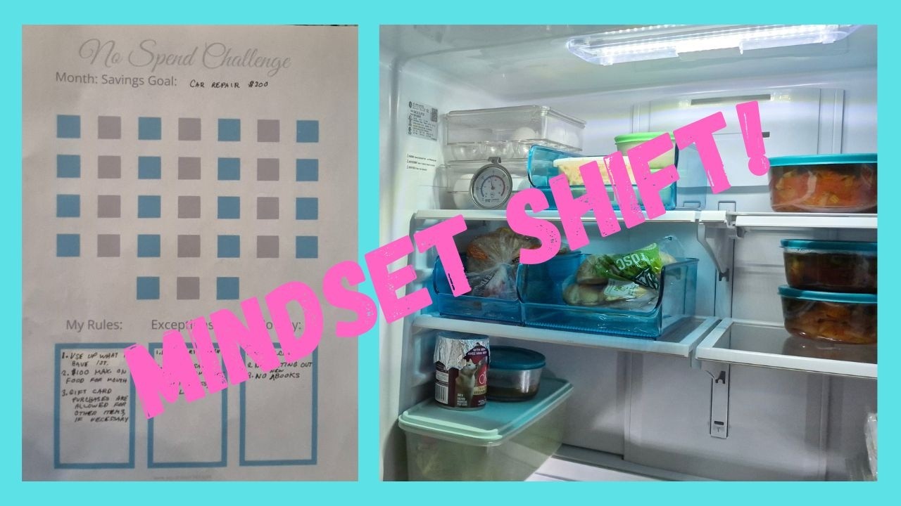 Downsizing Mindset Shift No Spend Challenge/Prep 1-Fridge & Freezer Clean & Inventory
