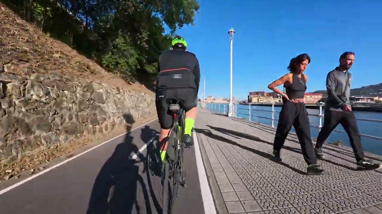 Bilbao-polideportivo de Muskiz y volver por el bidegorri de la arena 4k
