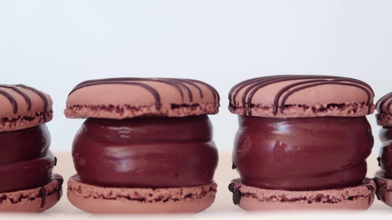 (ENG SUB) NO 색소, 초코 뚱카롱 만들기 (chocolate macarons) l 규미베어Gyumybear