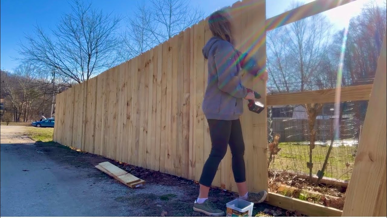 How to build a picket fence by yourself!
