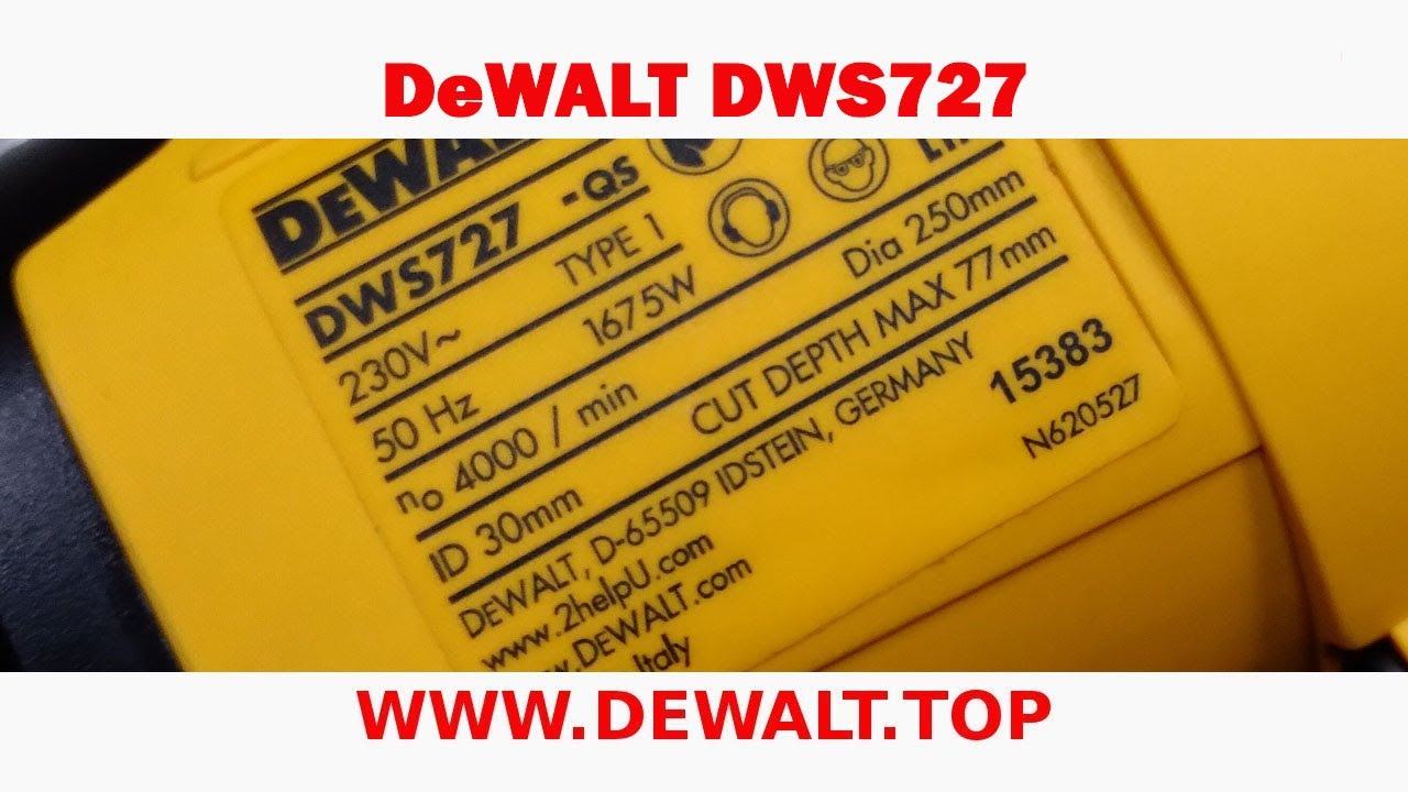 Торцювальна пила DWS 727 DeWALT