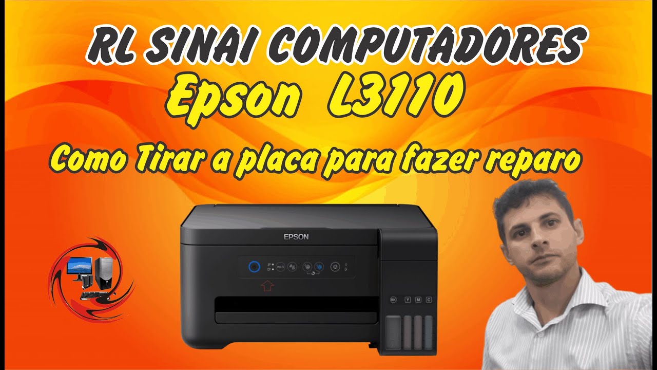 Como tirar a placa da Impressora Epson L3110 para fazer reparo