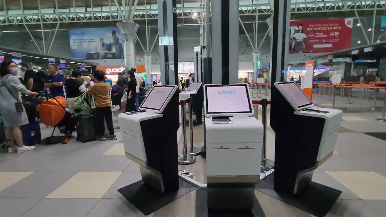 Departure Hall Check-in at Kota Kinabalu International Airport KKIA BKI KK Sabah @exploresabah