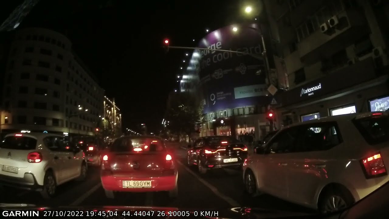 DRIVE #2134: Streets of Bucureşti (Bucharest) (Romania) (timelapse 4x) *Read Description*