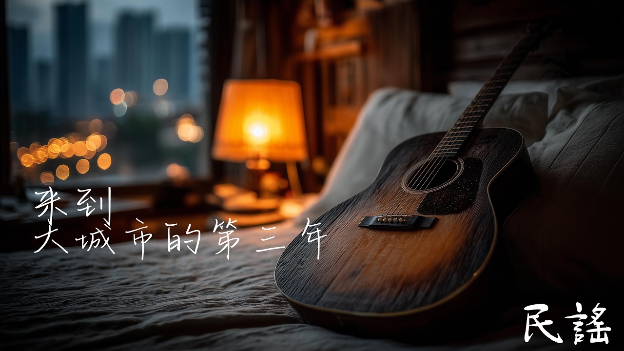 🎸 來到大城市的第三年，我也有過夢想，賺上一筆錢，娶我那心愛的姑娘。厭倦了吵鬧，也厭倦了大城市的喧囂。自寫歌詞民謠🎶《來到大城市的第三年》#民謠 #深夜歌單 #來到大城市的第三年 #安靜音樂