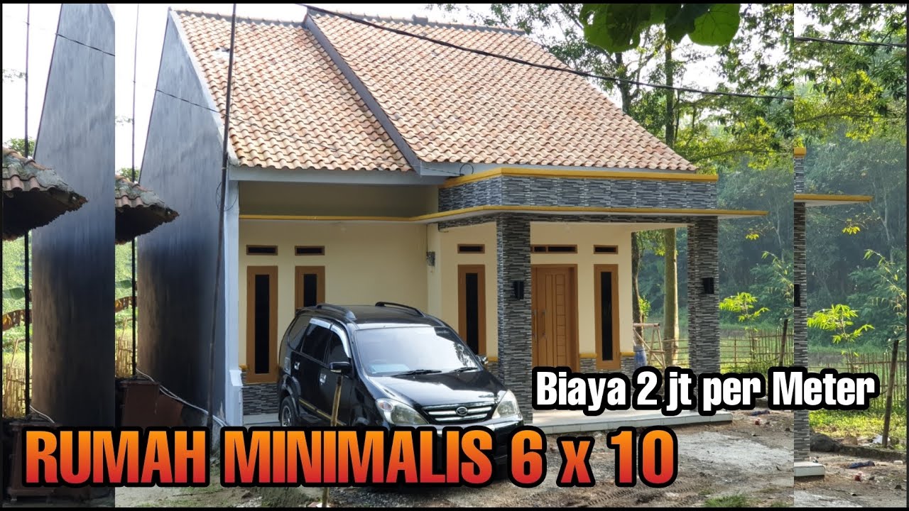 RUMAH MINIMALIS 6x10 | 2 Kamar Tidur