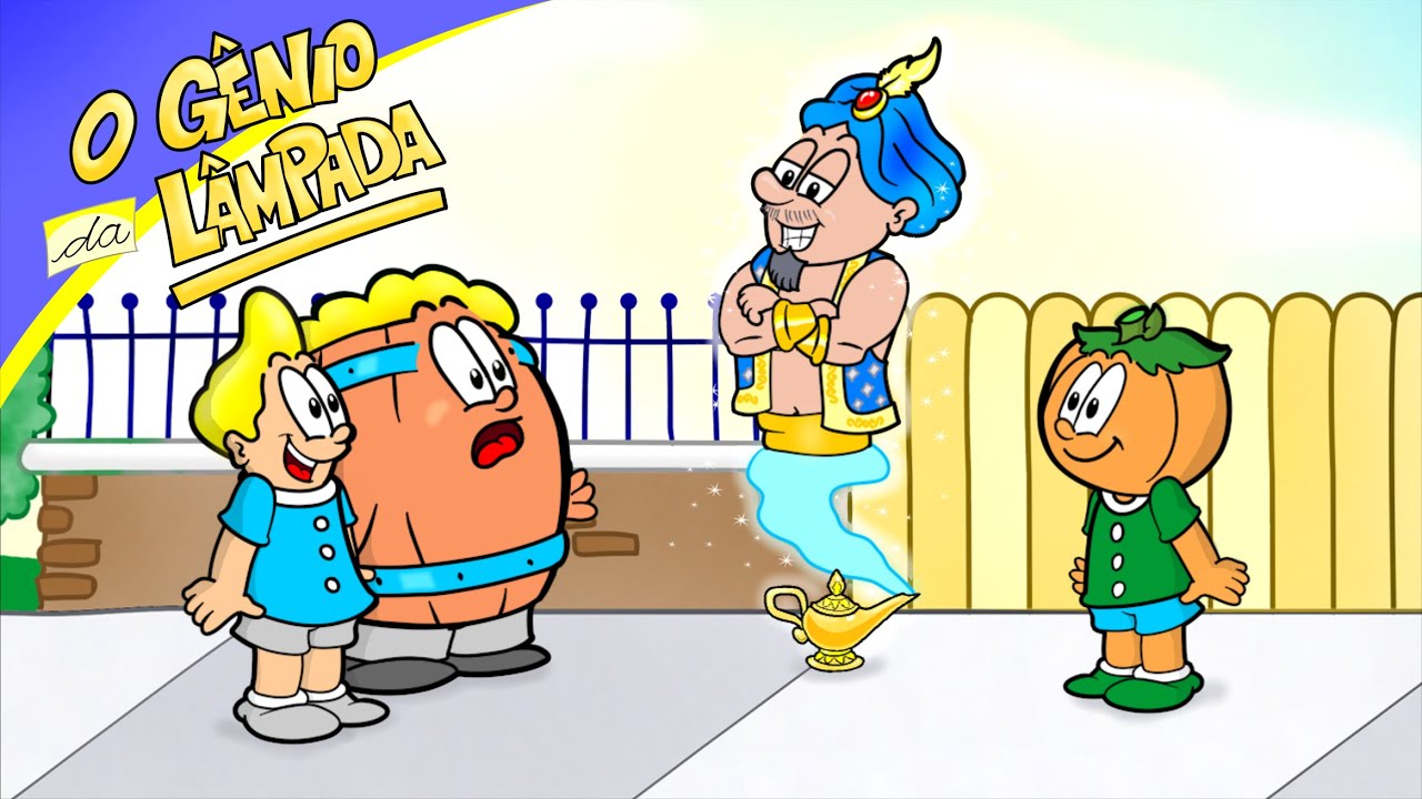 O Gênio da Lâmpada - Barril, Rafa e Cabeção com o Gênio de Aladim