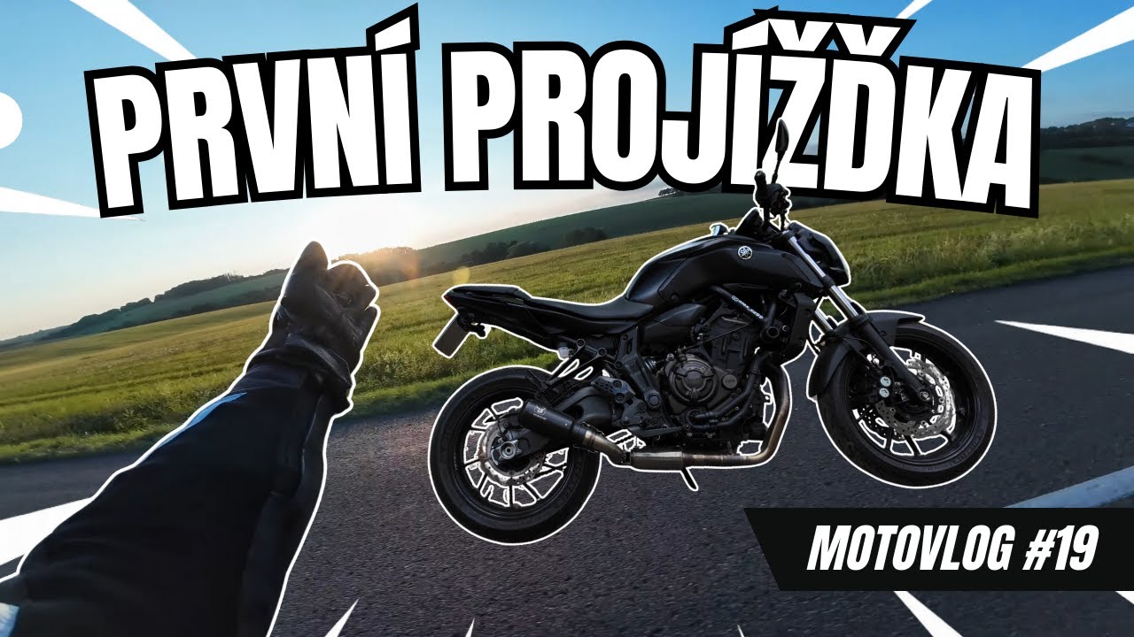 4K | PRVNÍ MOTOVLOG S NOVOU MOTORKOU!🫢 | YAMAHA MT 07 | MOTOVLOG #19