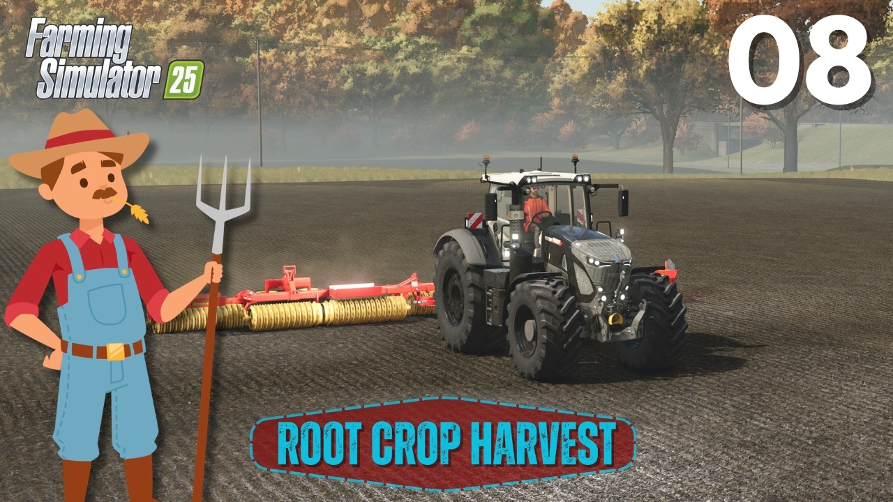 FARMING SIMULATOR 25 Gameplay Walkthrough-Riverbend Springs - SE1 EP8 - Harvesting Root Crops!