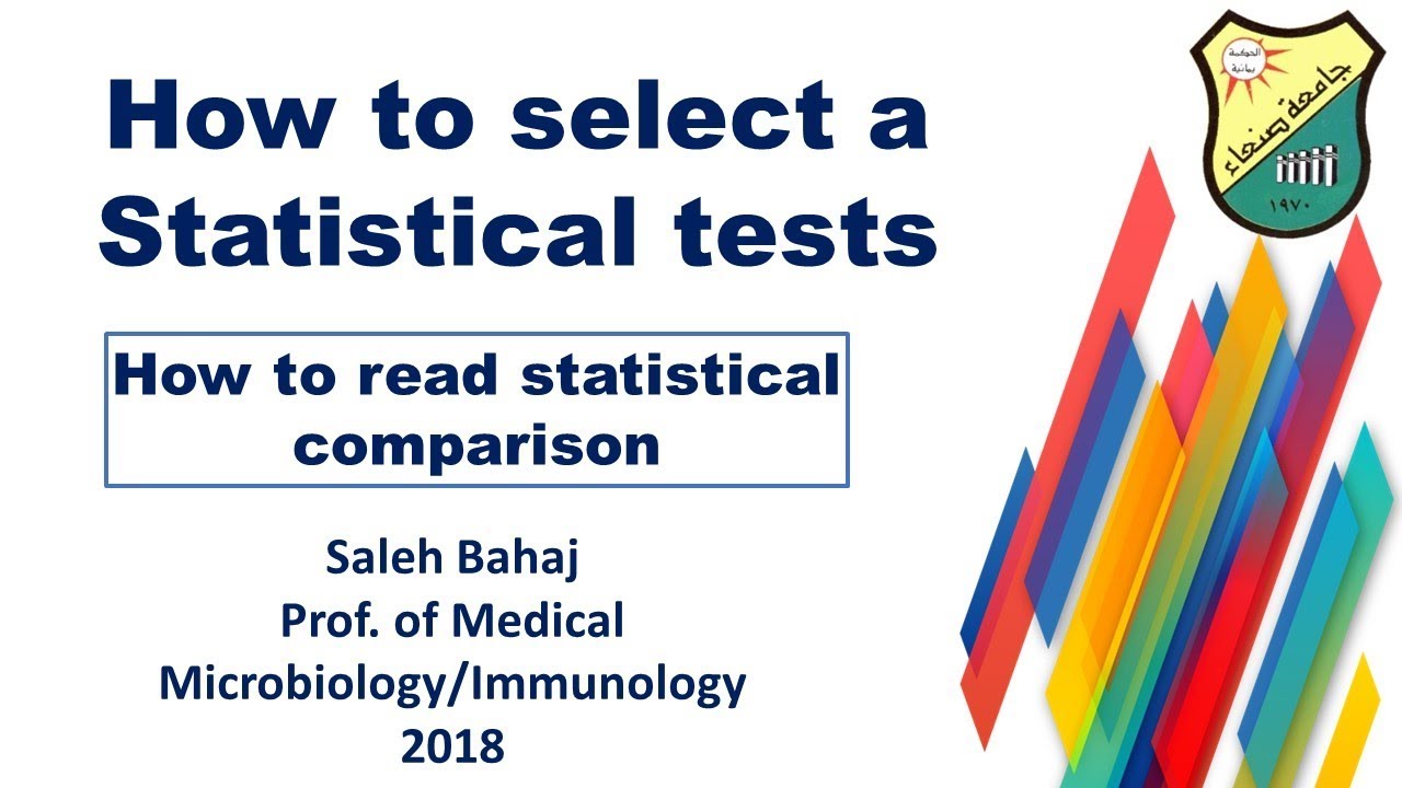 9- How to read statistical comparison
