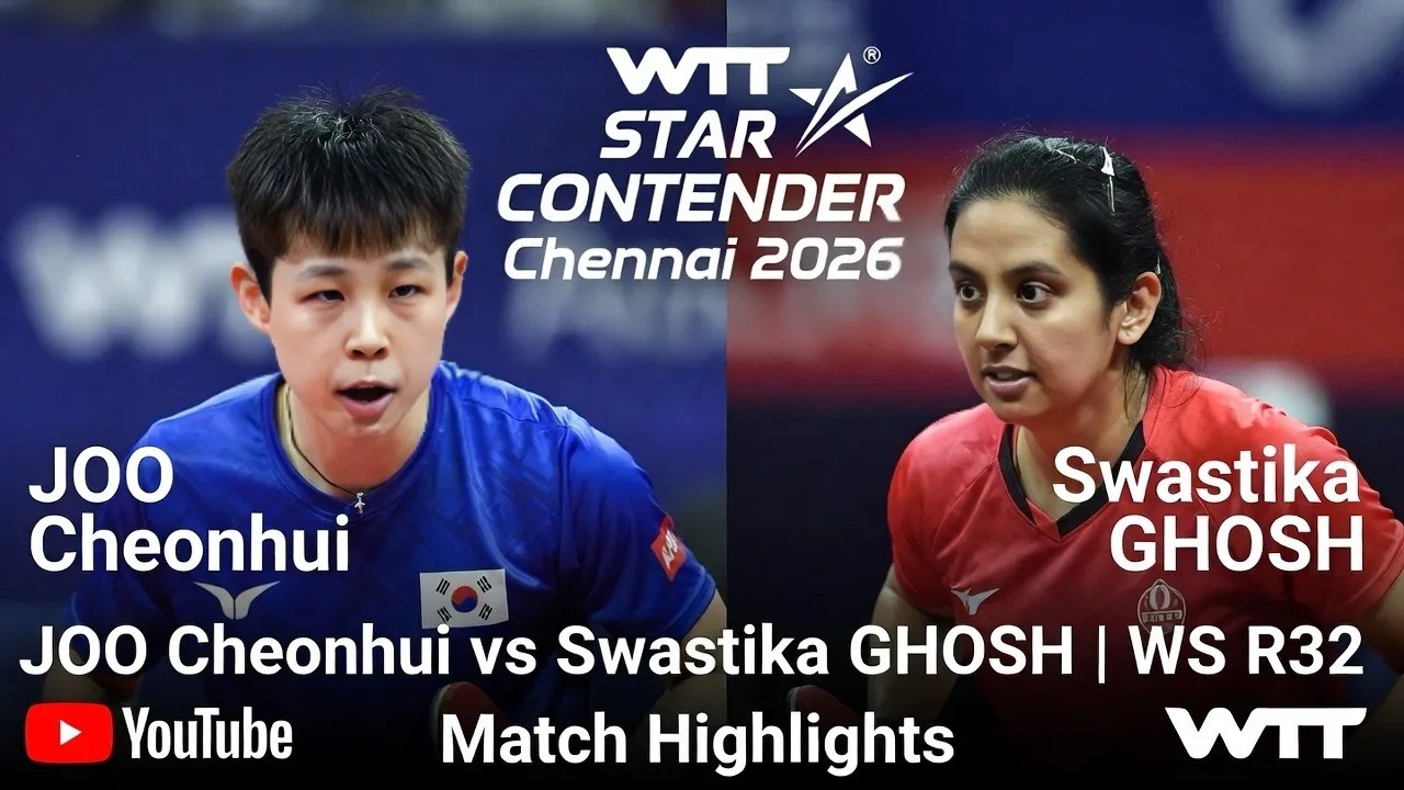 주천희(KOR) vs Swastika GHOSH  여자단식 32강전 WTT Star Contender Chennai 2026   #탁뚱17