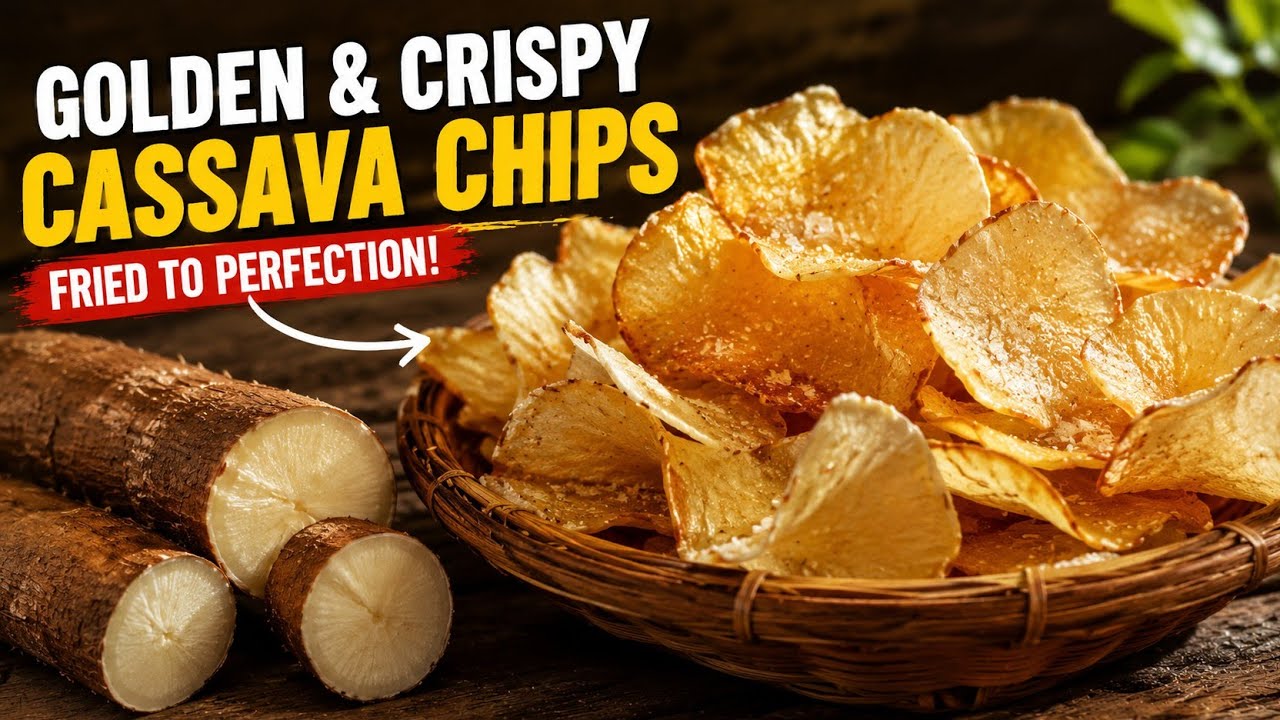 How To Make Healthy Cassava Chips Recipe|Better Than Potato Chips.